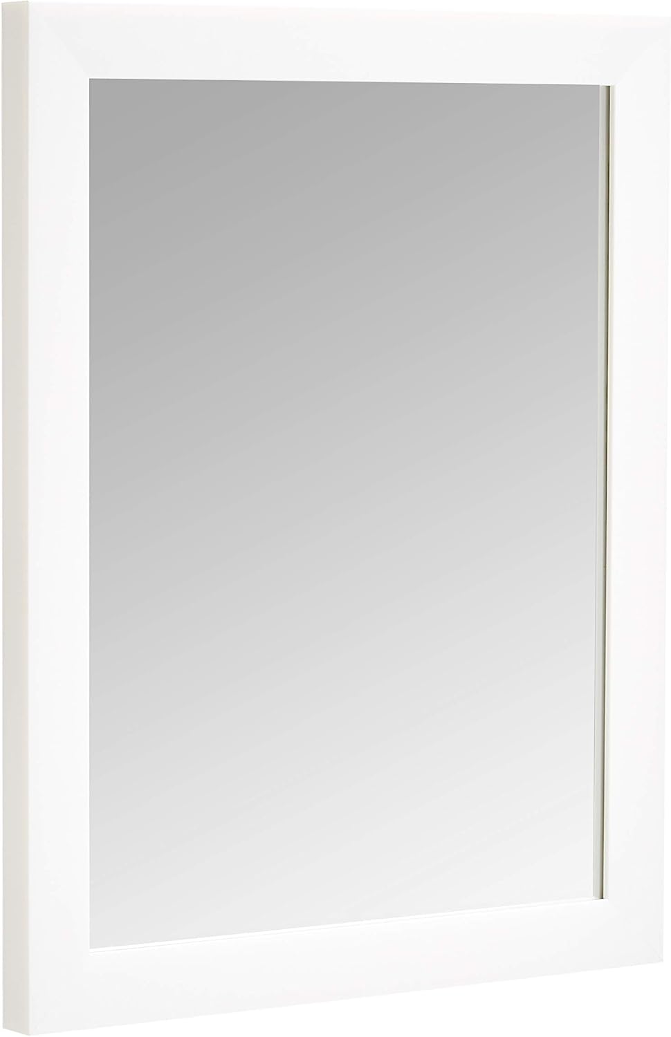 Rectangular Wall Mount Mirror 16 x 20 Inch in White Trim